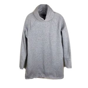 Hyfve Gray Mock Turtle Neck Fleece Lined Sweater M